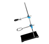 Support réglable de 30 cm pour équipement de laboratoire de chimie du fer avec pinces sûres pour titration chauffage et expériences de mélange Support d'équipement scientifique