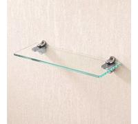 Support réglable en alliage de zinc pour étagères en verre ou en bois, conçu pour un montage mural et compatible avec des épaisseurs de verre de 3 mm à 22 mm pour un soutien fiable