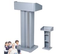 Support réglable en métal avec dessus incliné et ample Sto - Moderne pour église, salle de classe, conférence et présentation - Design robuste pour une meilleure stabilité