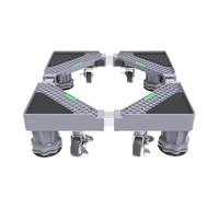 Support réglable for Machine à laver, 1 pièce, Base surélevée for réfrigérateur, support à rouleau Mobile, roue, salle de bains, accessoires de cuisine, appareil ménager(4 feet 4 wheels)