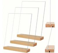 Support réglable L/T aux formats A4/A5/A6, adapté pour un affichage vertical/incliné, applicable pour les mariages, les restaurants, les bureaux et divers événements. Support de numéro de table modern