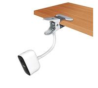 Support réglable pour appareil photo Arlo, col de cygne robuste pour montage Arlo Pro 4/Pro 3/Pro 2/Essential/Owlet/Reolink et plus encore sans perçage (blanc, 1 pièce)