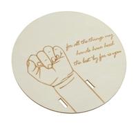 Support réglable pour bracelet de naissance personnalisable avec nom et date pour nouveau-né