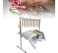 Support réglable pour broderie au point de croix - Cadre de sol en acier inoxydable | Support de couture pour loisirs créatifs | Table à broder debout | Parfait pour tous les projets de couture