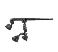 Support réglable pour caméra de véhicule 3 ventouses Extension 1,2 m Perspective troisième personne Support de toit de voiture