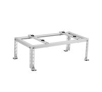 Support réglable pour condensateur CVC - Base en acier galvanisé robuste absorbant les chocs pour systèmes de pompe à chaleur et de compresseur extérieurs