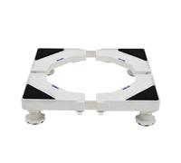 Support réglable pour machine à laver 42-68 cm Longueur 36-58 cm Largeur 8-9 cm Hauteur 100 kg Base 1,2 m pour lave-linge sèche-linge et réfrigérateur - Blanc