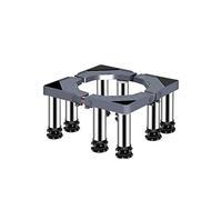 Support réglable pour machine à laver, sèche-linge, réfrigérateur, 40 à 65 cm de largeur, 4 pieds, plateau de sol anti-rayures, empêche les bosses