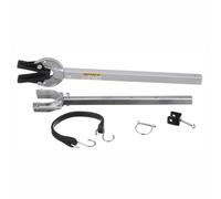 Support réglable pour moteur de bateau avec tête robuste pour sécuriser les rouleaux et les remorques Argenté 58,4 à 89,9 cm