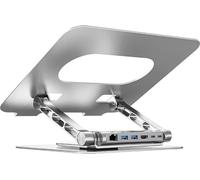 Support réglable pour ordinateur portable + hub HDMI USB-C Unitek D1109B01 PD 100W