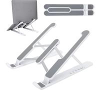 Support réglable pour ordinateur portable - Pliable et portable - Support | Support d'ordinateur pliable et portable compatible avec MacBook Air Pro, Dell, HP, Lenovo, tous les ordinateurs portables de