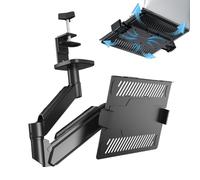 Support réglable pour ordinateur portable, support télescopique, rehausseur de bureau pliable pour bureau, tablette en aluminium, accessoire avec base antidérapante, pour chambre à coucher, maison