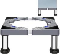 Support Réglable pour Réfrigérateur Et Lave-Linge, Plateforme Multifonctionnelle Robuste avec 4 Pieds Solides, Organisation des Appareils électroménagers Et De La Buanderie