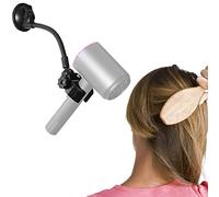 Support réglable pour sèche-Cheveux - Rotation à 360 degrés - Bras positionnable et Ventouse - Support Mains Libres pour Miroir et carrelage en céramique