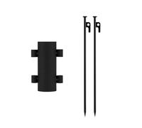 Support réglable télescopique pour poteaux d'auvent pour tente de camping en plein air, marteau, pince à clou, accessoires d'artefact, tige télescopique, design stable et sûr, antirouille, facile à et