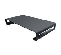 Support réhausseur ergonomique pour moniteur ou écran - Excellente stabilité : structure aluminium monobloc et pieds antidérapants - Confort : position à hauteur de vue - Poids supporté : 10kg max