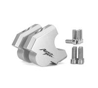 Support Rehausseur Guidon Aluminium Réhausseur De Guidon pour Africa Twin CRF 1100 L CRF1100L Adventure Sports 2022Reculez L'adaptateur D'installation.(Argent)