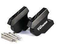 Support Rehausseur Guidon Aluminium Réhausseur De Guidon pour Yamaha XT1200Z Super TENERE XTZ1200 XTZ XT 1200 Z. Adaptateur De Rehaussement De Tube.(Noir)