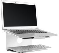 Support Réhausseur Ordinateur Portable Mts-02 11"/28Cm - 15"/38Cm Pc Tablette Tactile Pour Bureau Rotation 360° Design Aluminium Gris