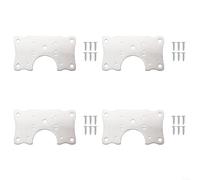 Support renforcé pour réparation de charnière de porte d'armoire avec construction en acier inoxydable et vis de montage (4)