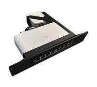 Support réseau 10" compatible avec UniFi Lite 8 PoE Switch Ubiquiti USW-LITE-8-POE 52W (Noir)