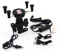 Support Rétroviseur pour Smartphone + USB Etanche