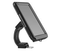 Support Rétroviseur pour Téléphone, Etanche avec Réglage Multi Angles Noir