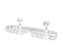 Support Robinet Mural Sans Perçage - Organiseur De Salle De Bain À Ventouse Avec Porte-Savon, Range Douchette Et Étagère Adhésive - Idéal Pour Cuisine, Appartement, Hôtel - Facile À Installer