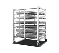 Support robuste en acier inoxydable pour poêle à pain et plateau de nourriture pour cuisson commerciale, pâte à pizza et séchage en métal