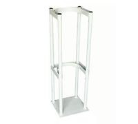 Support robuste for bouteilles de gaz - Rangement sécurisé for hélium, azote, chlore et autres gaz - Usage intérieur/extérieur(White,39x30x80cm)