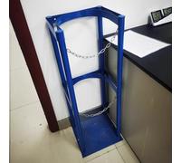Support robuste for bouteilles de gaz - Rangement sécurisé for hélium, azote, chlore et autres gaz - Usage intérieur/extérieur(Blue,39x30x80cm)