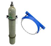 Support robuste pour bouteilles de propane (13, 25 et 37 pouces), support de rangement pour bouteilles d'oxygène médical avec chaînes de fixation, support mural individuel pour bouteilles d'azot