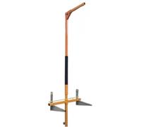 Support robuste pour climatiseur avec treuil pour un levage et un montage sécurisés de l'unité externe, idéal pour les unités 5 CV, comprend une petite grue de levage pliante latérale