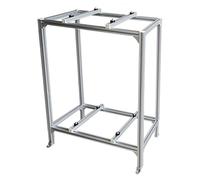 Support Robuste pour climatiseur Mini Split - Support en Aluminium avec Coussinets amortisseurs, adapté aux Pompes à Chaleur, Solution de Montage au Sol résistante aux intempéries, 80x40x120