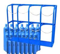 Support robuste pour cylindre d'oxygène, support de rangement pour 1 à 4 bouteilles, support de réservoir sécurisé avec finition revêtue