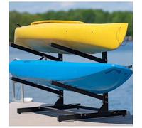 Support Robuste pour Kayaks, canoës et Planches à pagaie, autoportant en Acier. Optimisez l'espace de Votre Garage ou abri de Jardin grâce à Ses œillets pour Cadenas. Solution de Rangement v