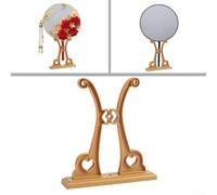 Support rond décoratif pour célébrer l'art traditionnel chinois à la maison ou au travail (trompette jaune)