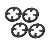 Support Rond pour Cafetière 4 Pièces en Fer Noir pour Cuisinière