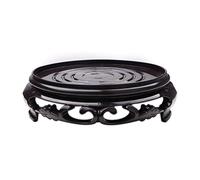 Support Rond pour Plantes, présentoir de Tabouret en Plastique, tabourets de jardinière Ronds décoratifs rustiques de Ferme, rehausseurs de piédestal pour Jardin, Patio, Maison (11.5cm/9.5cm/3.7cm)