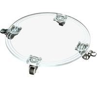 Support rond pour plantes robuste avec roulettes/pour intérieur ou extérieur (32 cm)