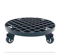 Support rond robuste pour plantes avec roulettes - Présentoir mobile pour pot de fleurs, chariot à roulettes pour faciliter le déplacement et l'affichage des plantes, parfait pour une utilisation dans