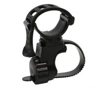 Support rotatif à 360° pour lampe de poche de vélo pour guidon - Clip de lampe torche réglable avec bouton à dégagement rapide, sangle en silicone antidérapante et 32 mm pour VTT et vélo de route