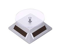 Support rotatif à énergie solaire 4 couleurs solaire/AAA alimenté par piles 2 formes 360 degrés rotatif pour montre de bijoux présentoir