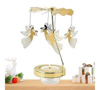 Support rotatif en métal pour bougie - Décoration de Noël parfumée - Centre de table décoratif festif - Pour chambre à coucher - Cuisine et salle de bain - Bar pour salon