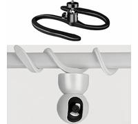 Support rotatif flexible pour caméra de bébé TP-Link Tapo-C200/C210/C220/C201/C202/C211, support rotatif flexible pour berceaux, berceaux et étagères - Aucun outil ni perçage requis (noir)