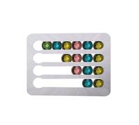 Support rotatif for capsules de café, étagère de rangement rotative for 24/40 capsules(Silver 24PCS)