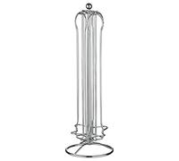 Secret de Gourmet – Porte-capsules rotatif 36 capsules – 13 x 38,5 cm – Argent G