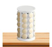 Support rotatif pour dosettes de café, rangement de capsules de café, support rotatif pour sachets de thé de cuisine, design compact pour salon, cuisine, bureau