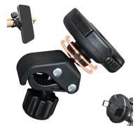 Support rotatif pour organisateur électronique pour poussette | Support de téléphone à pince pour nouveaux parents, famille, épouse, mari, chariot de golf, scooters, tapis de course