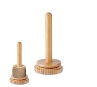 Support rotatif pour pelotes de fil à crochet | Organiseur de laine de bois léger | Enrouleur de bobine de crochet rotatif pour designers, tailleurs, adolescents